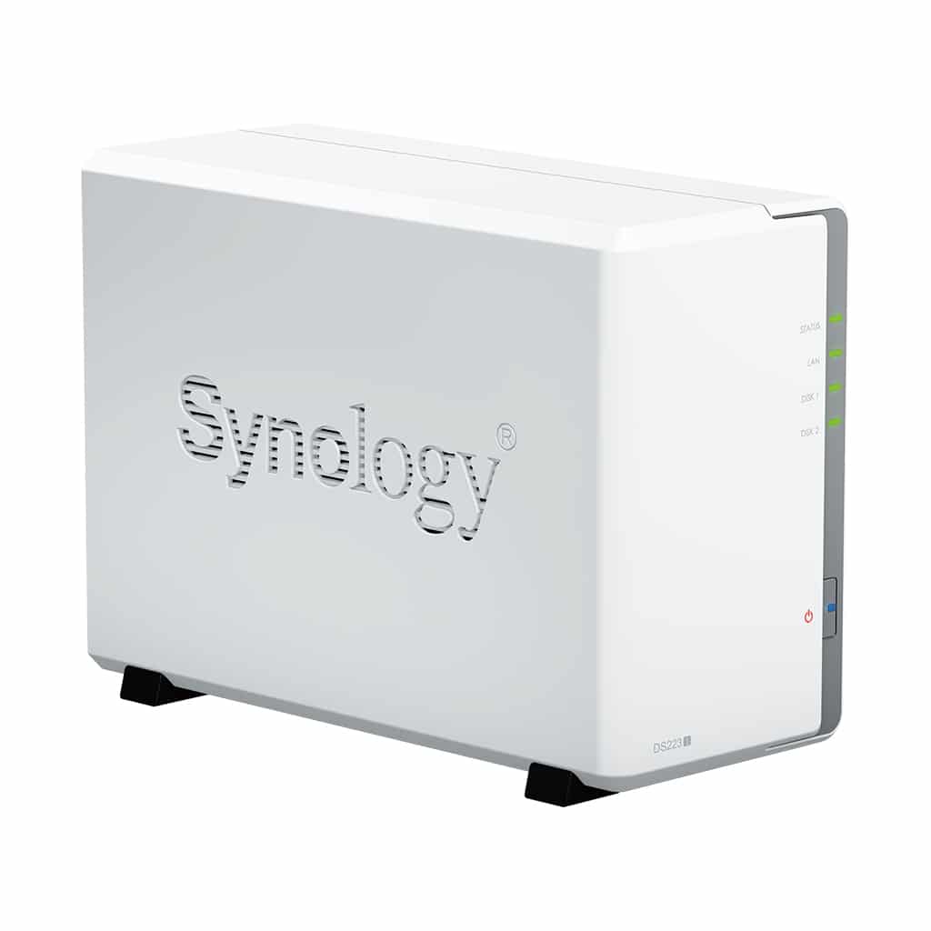 Synology DS223j NAS Disk Station 2 Baias 3.5"- 2.5" 1Gb Ddr4 Formato Torre