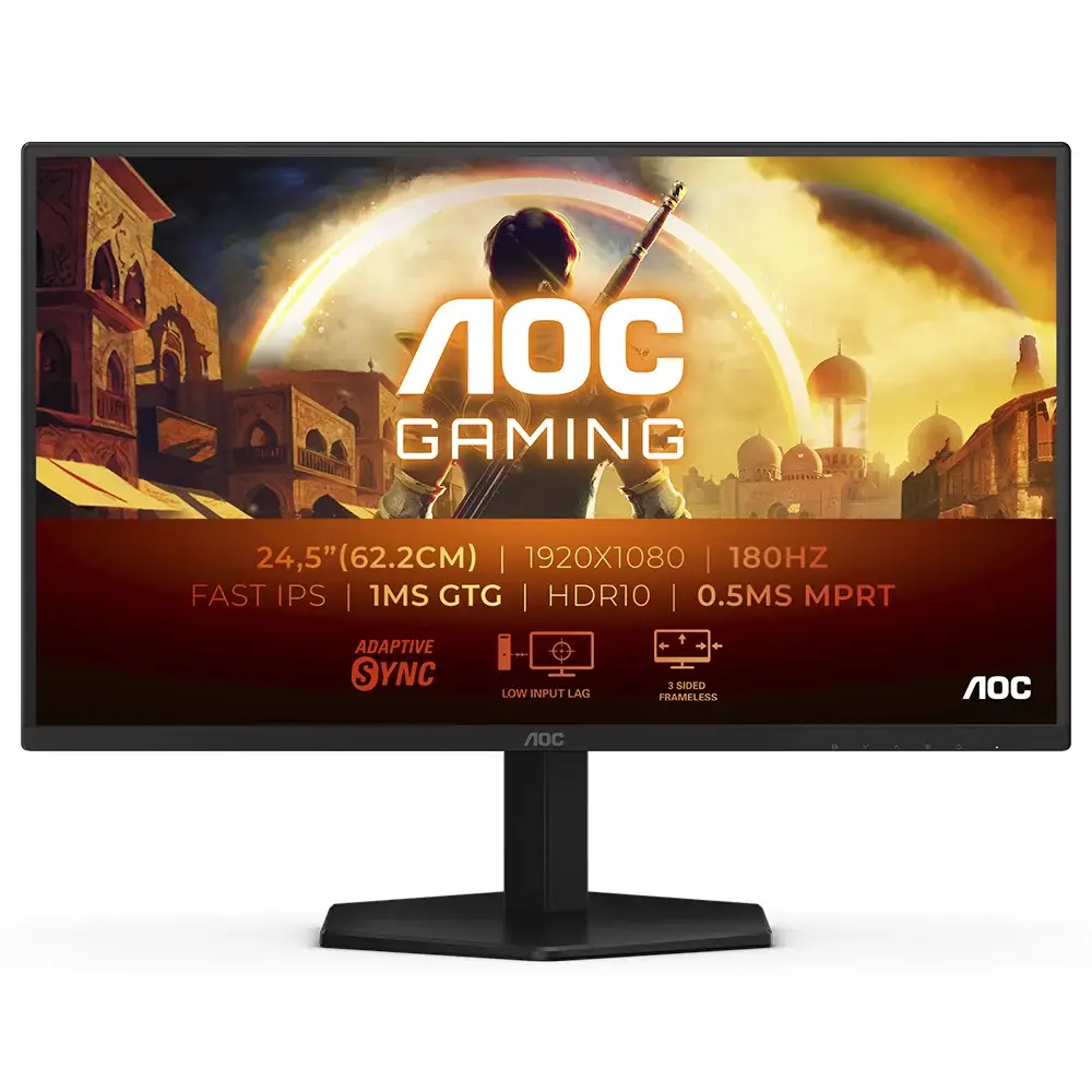 Monitor AOC 25G42E 25" (24.5") Ips FullHD 180Hz 1ms HDMI DisplayPort