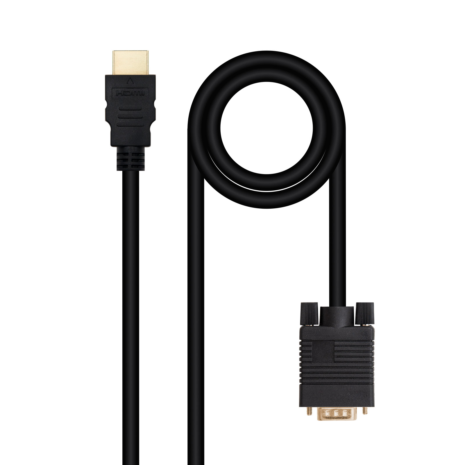 Cabo Conversor Nanocable HDMI Para VGA 1.8M Preto