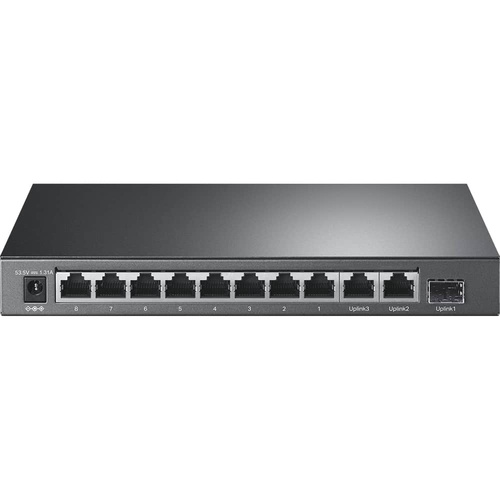 Switch TP-Link TL-SL1311P 8 Portas 10/100 PoE 2 Portas Gigabit 1 Porta SFP