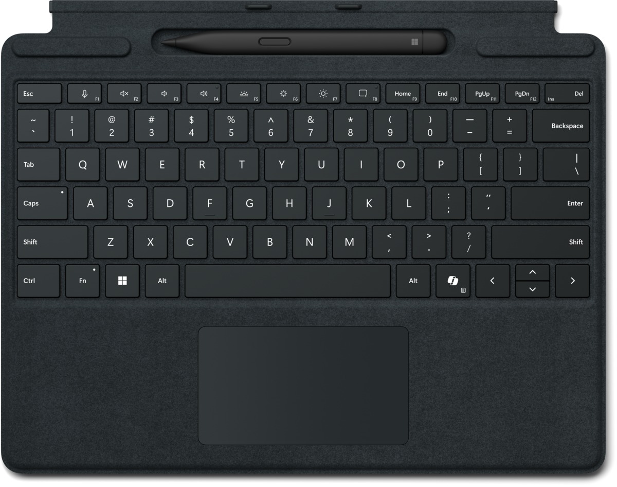 Teclado Microsoft Surface Pro 8/9/10/11 Teclado + Slim Pen 2 Preto