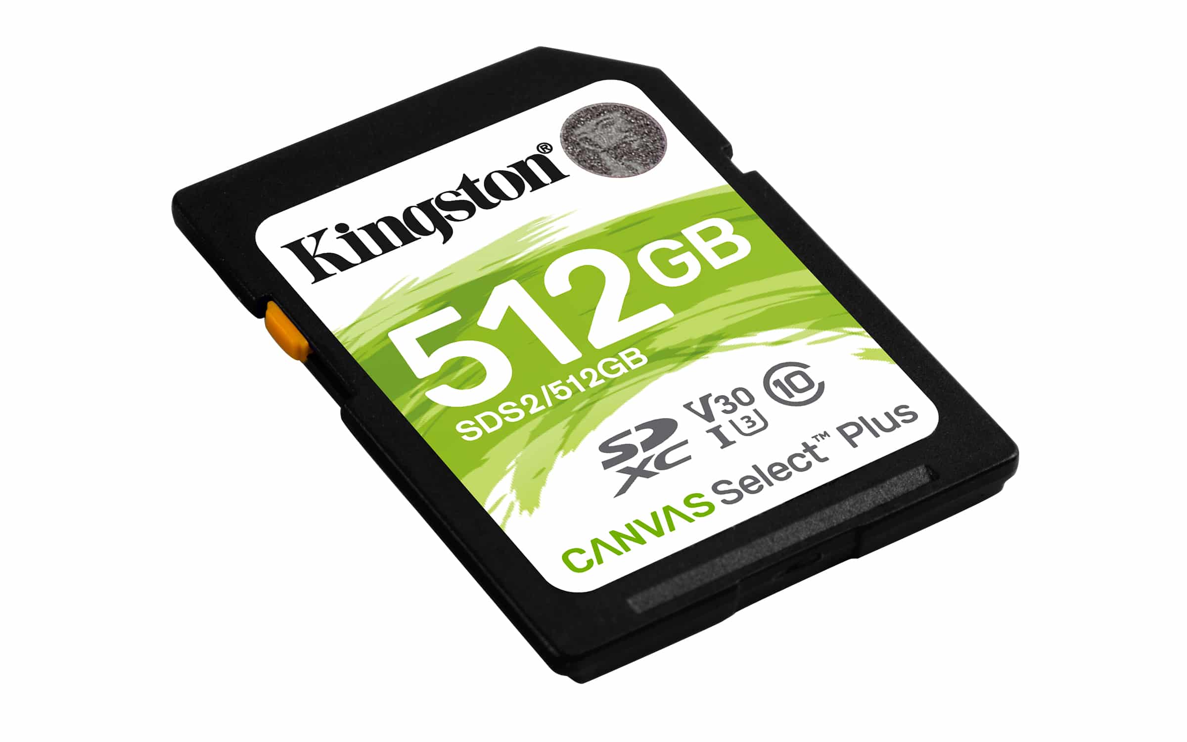 Cartão SD Kingston Canvas Select Plus 512Gb Video Class V30 UHS-I U3 Classe10 - SDXC UHS-I
