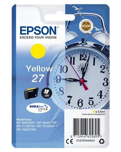 Tinteiro Original Epson nº27 Amarelo