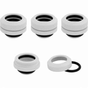 Hardline 14MM OD Fitting Four Pack Corsair Hydro X Series CX-9052013-WW Branco