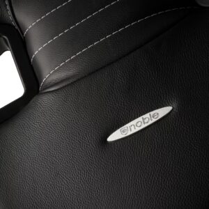 Cadeira noblechairs EPIC Real Leather - Preto / Branco / Ve
