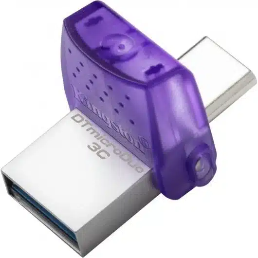 Pen Drive Kingston DataTraveler MicroDuo 3C 128GB USB 3.2 Dual-Type A e Type C