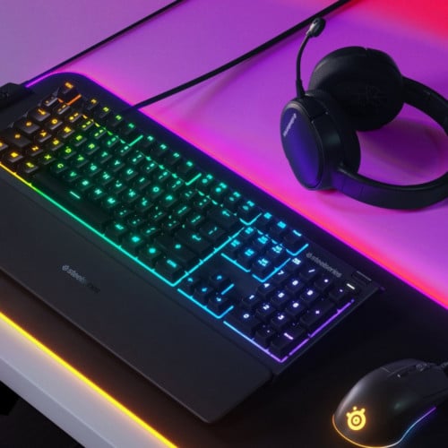 Teclado Gaming Steelseries Apex 3 RGB - Layout em Portugues