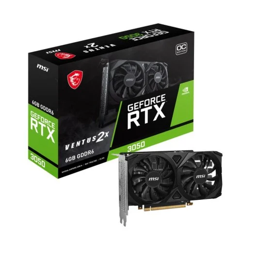 Placa Gráfica MSI NVIDIA RTX 3050 VENTUS 2X E 6Gb OC DDR6