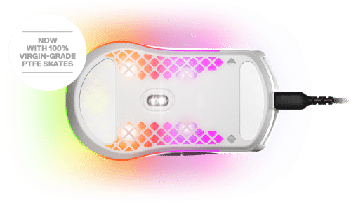 Rato Gaming Steelseries Aerox 3 RGB 8500 DPI Branco