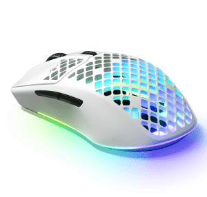 Rato Gaming Steelseries Aerox 3 RGB Wireless/Bluetooth 18000DPI Branco