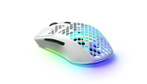 Rato Gaming Steelseries Aerox 3 RGB Wireless/Bluetooth 18000DPI Branco