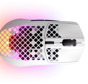 Rato Gaming Steelseries Aerox 3 RGB Wireless/Bluetooth 18000DPI Branco