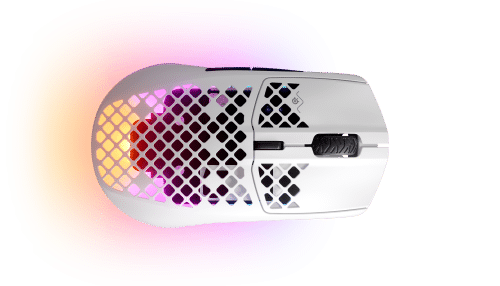 Rato Gaming Steelseries Aerox 3 RGB Wireless/Bluetooth 18000DPI Branco