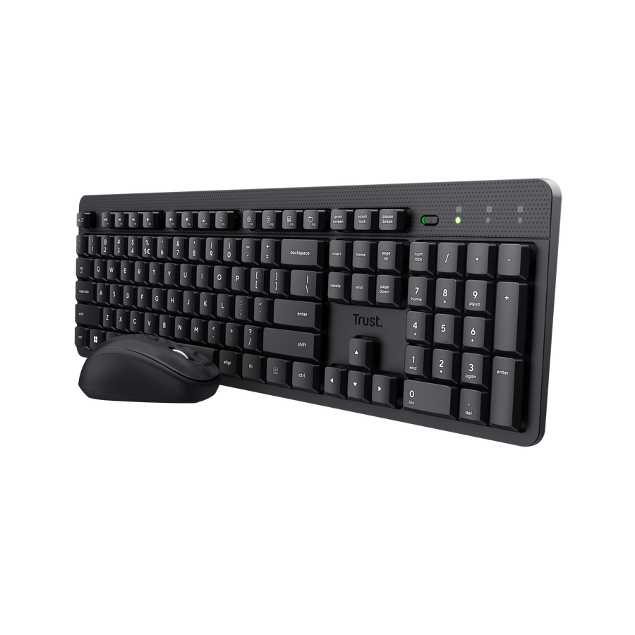 Conjunto Teclado + Rato Trust Ody II Wireless Preto