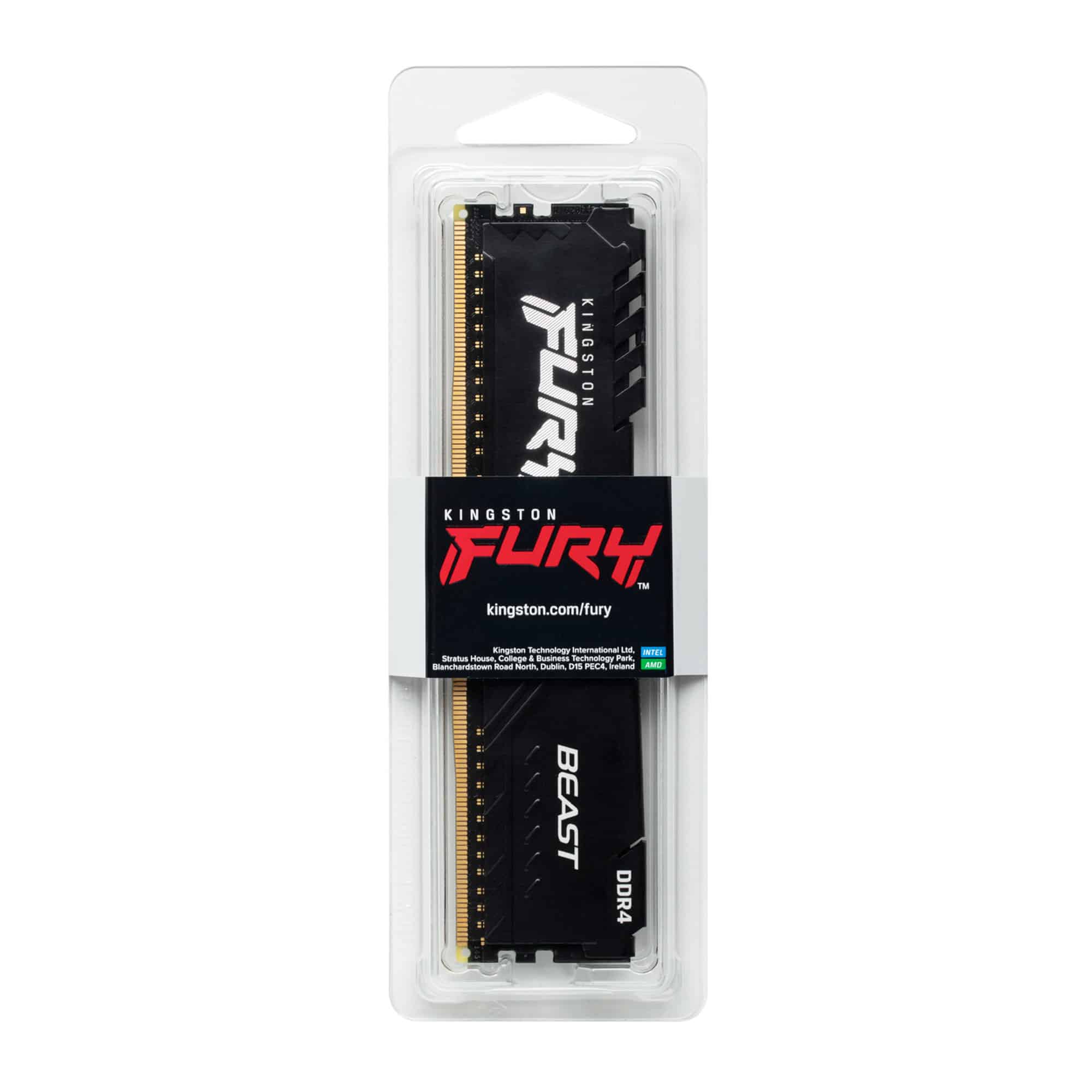 Memoria Dimm Kingston Fury Beast Black 32Gb Ddr4 3600Mhz CL18
