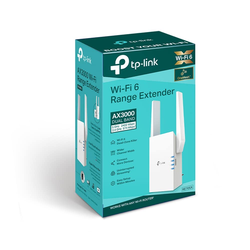 Extensor de Sinal TP-Link AX3000 Wi-Fi 6 - RE705X