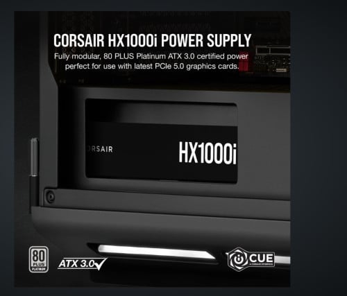 Fonte de Alimentação Corsair HX1000I 1000W 80 Plus Platinum
