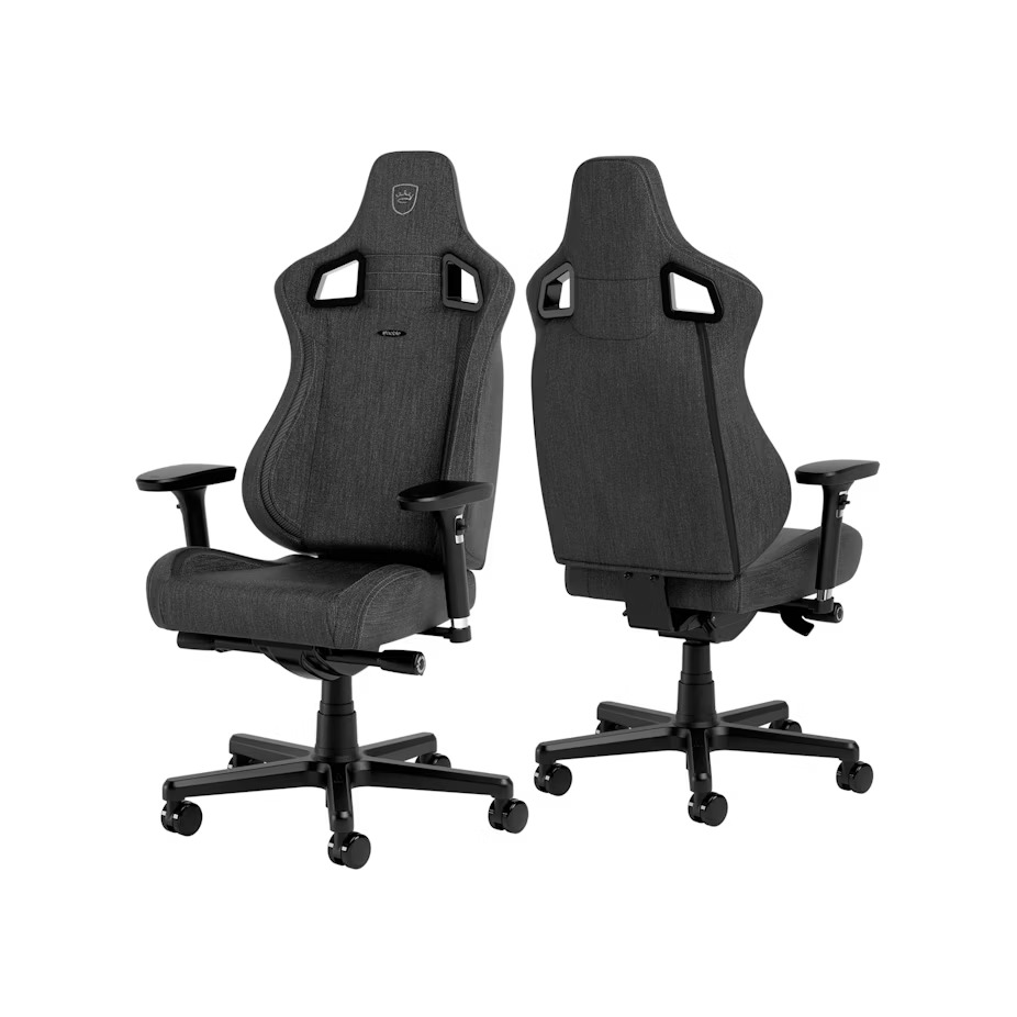 Cadeira noblechairs EPIC Compact TX Cinza e carbono