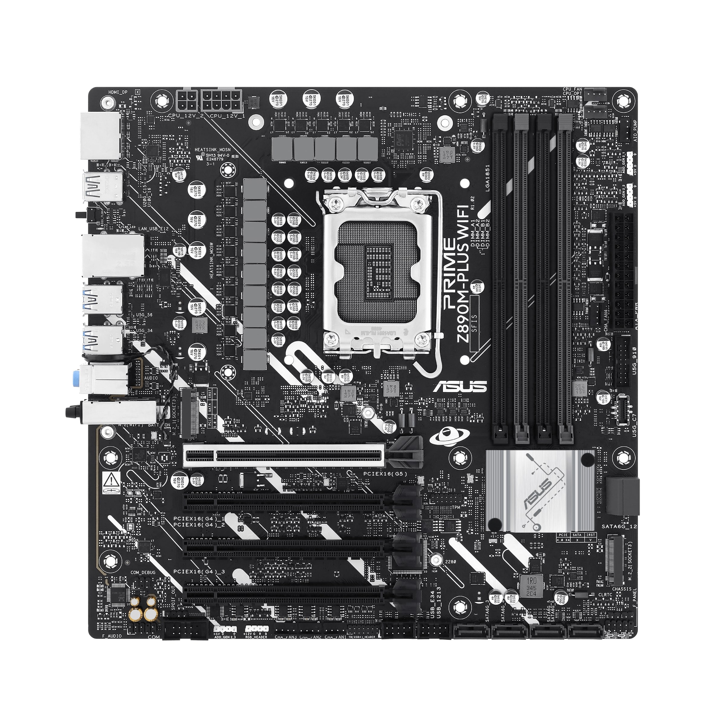 MotherBoard Asus Prime Z890M-PLUS WIFI Socket LGA1851 4xDDR5 Hdmi DP mATX