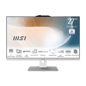 Computador All in One MSI AM272P-1054ES 27" Intel Core i5-120U 16GB 512GB Sem SO Branco
