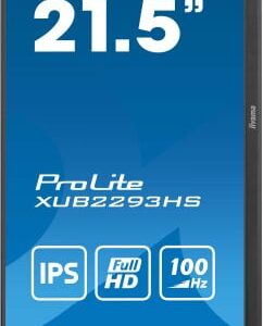Monitor iiyama 21.5" ProLite XUB2293HS-B6 1920 x 1080 Pixeles Full HD LED Preto