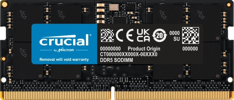 Memoria RAM Crucial 16GB DDR5 4800MHz CL40 SoDimm