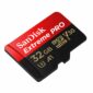 Micro SD Sandisk Extreme Pro 32GB com Adaptador Clase 10 UHS-I