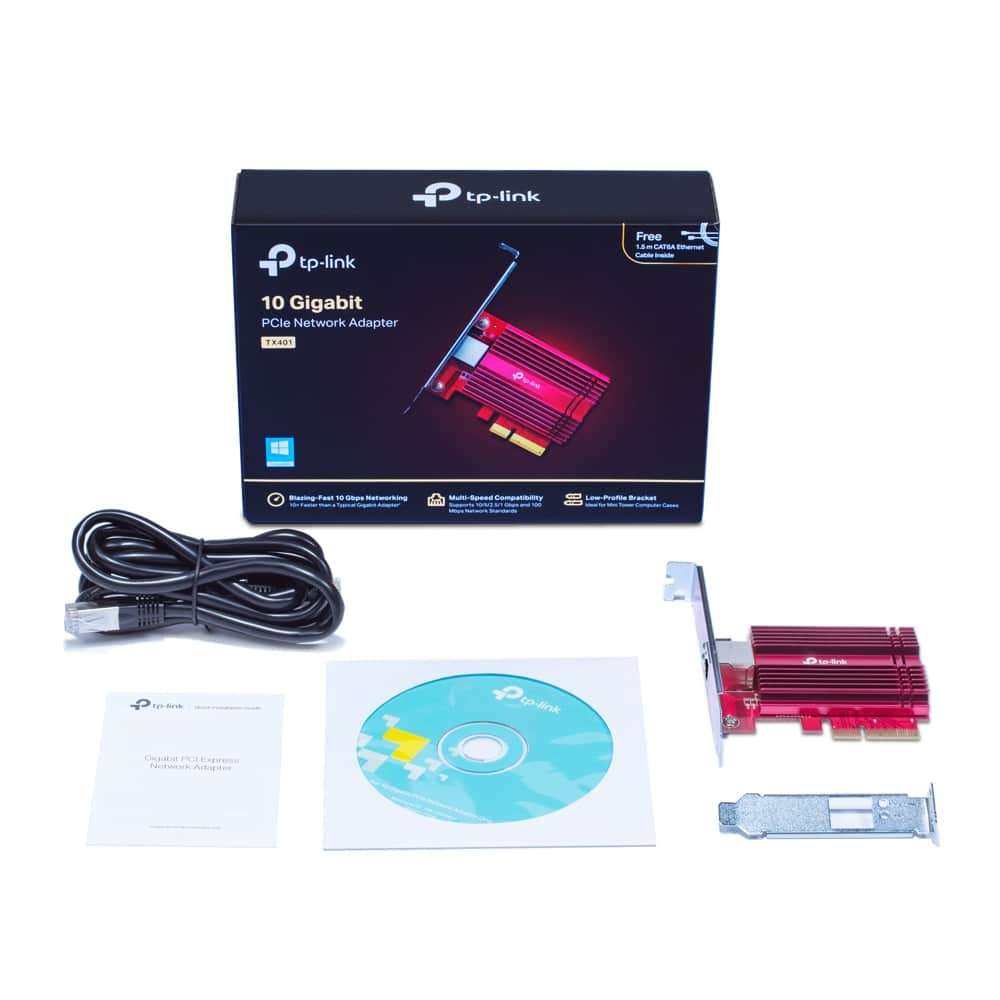 Módulo de rede TP-LINK Expresso Gigabit PCI Rede de 10 Gigabit - TX401