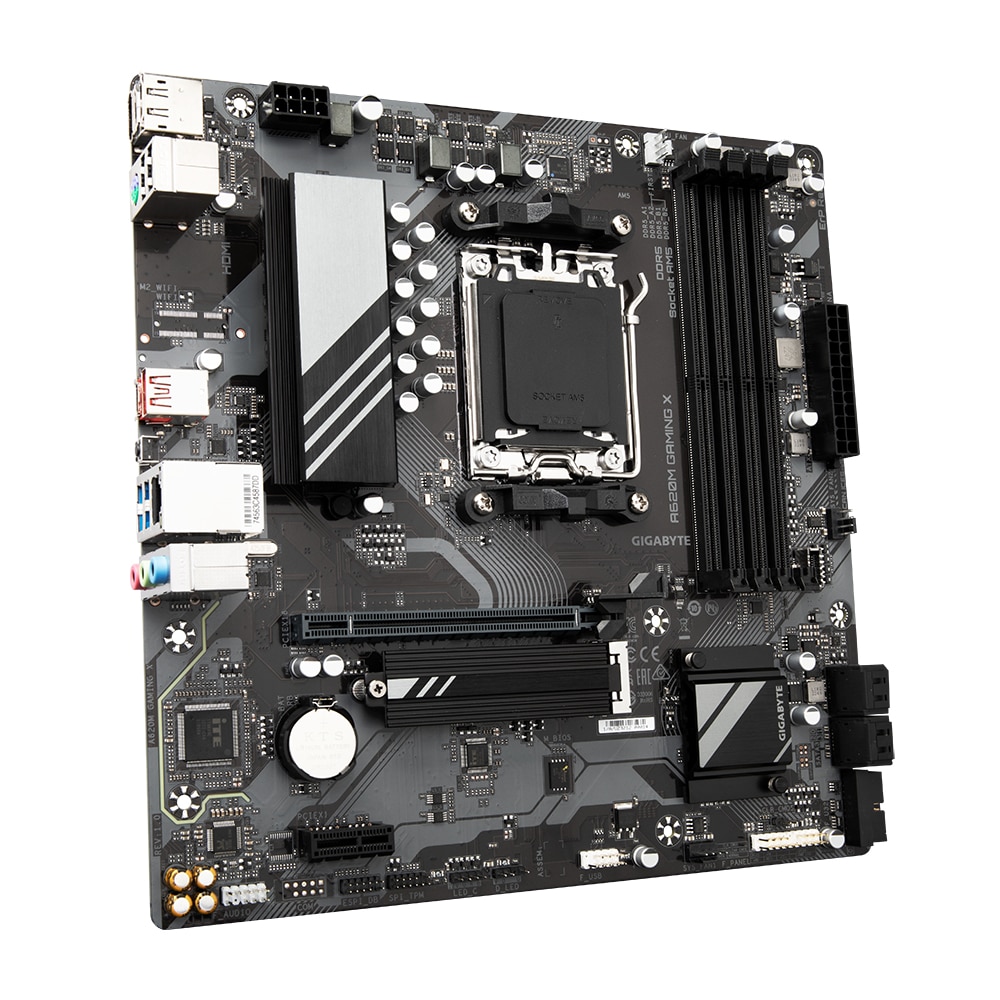 Motherboard Gigabyte A620M GAMING X AM5 MATX 4XDdr5 VGA+HDMI GBLAN 4SATA3+1XM.2 6USB3.2