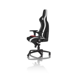 Cadeira noblechairs EPIC Real Leather - Preto / Branco / Ve
