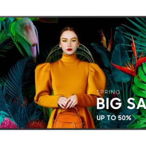 Display Samsung Profissional LFD 55" QMC Wi-Fi 500 cd/m² 4K 24/7