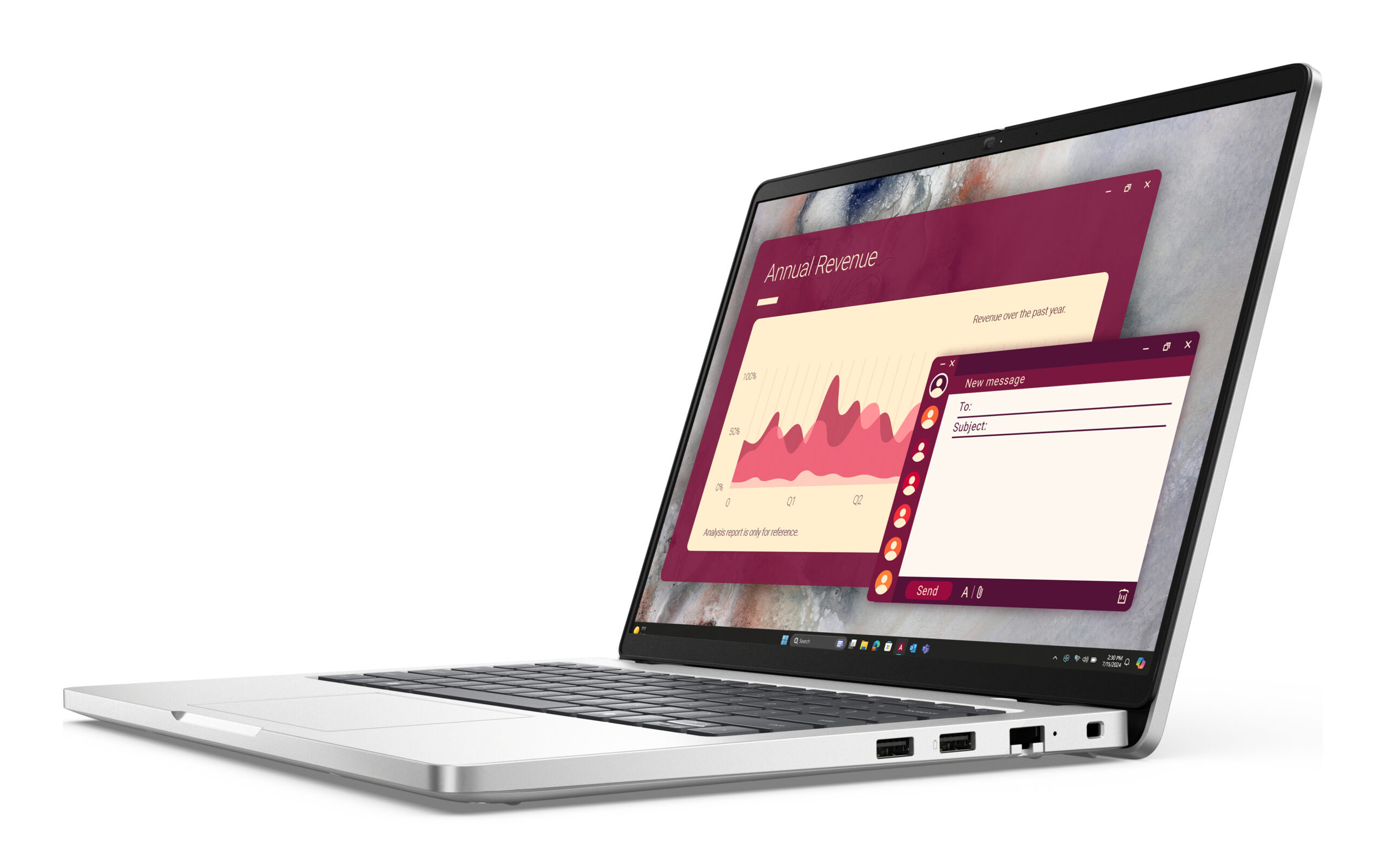 Portátil Dell Pro 14 PC14250 14" Ips FullHd Plus Intel Core Ultra 7 - 255U Intel Graphics 16Gb 512Gb Gigabit Ethernet Wi-Fi 6E Win 11 Pro