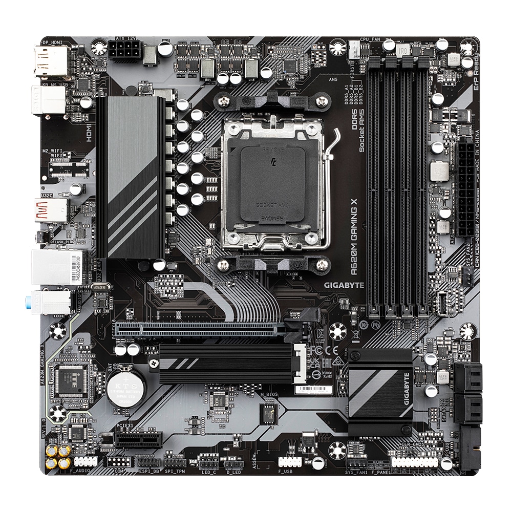 Motherboard Gigabyte A620M GAMING X AM5 MATX 4XDdr5 VGA+HDMI GBLAN 4SATA3+1XM.2 6USB3.2
