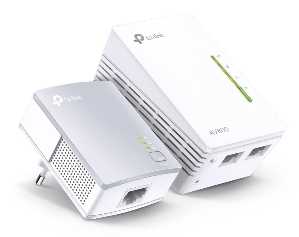 Adaptador Powerline TP-Link WPA4221KIT 600Mbps Alcance 300m Pack de 2