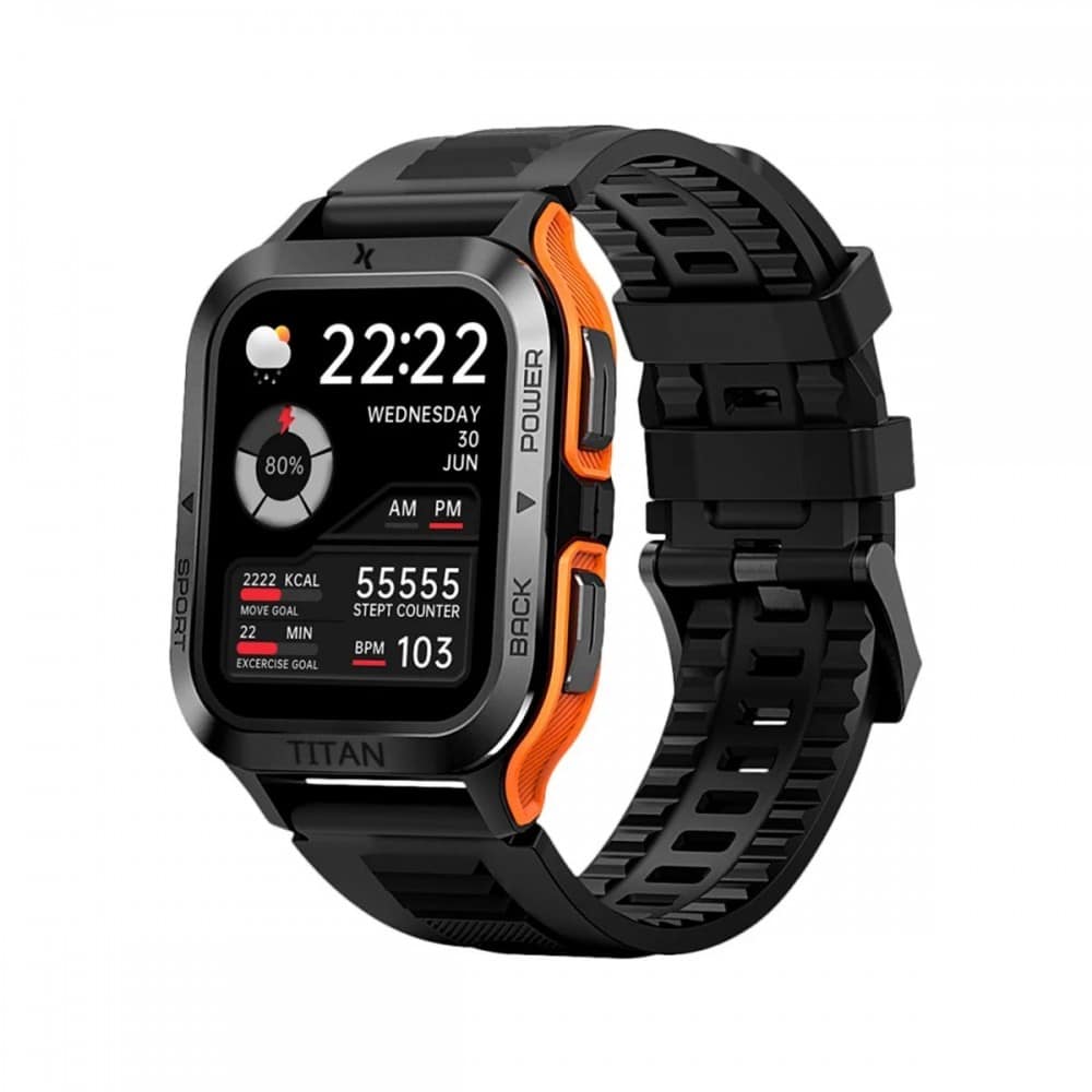 Smartwatch Maxcom FW67 Titan Pro Grafite/Laranja