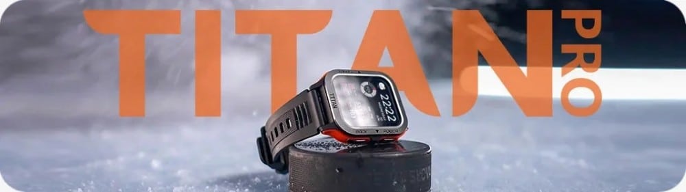Smartwatch Maxcom FW67 Titan Pro Grafite/Laranja