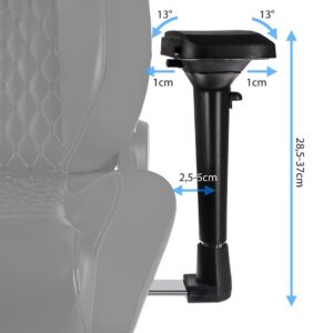 Cadeira noblechairs EPIC Real Leather - Preto / Branco / Ve