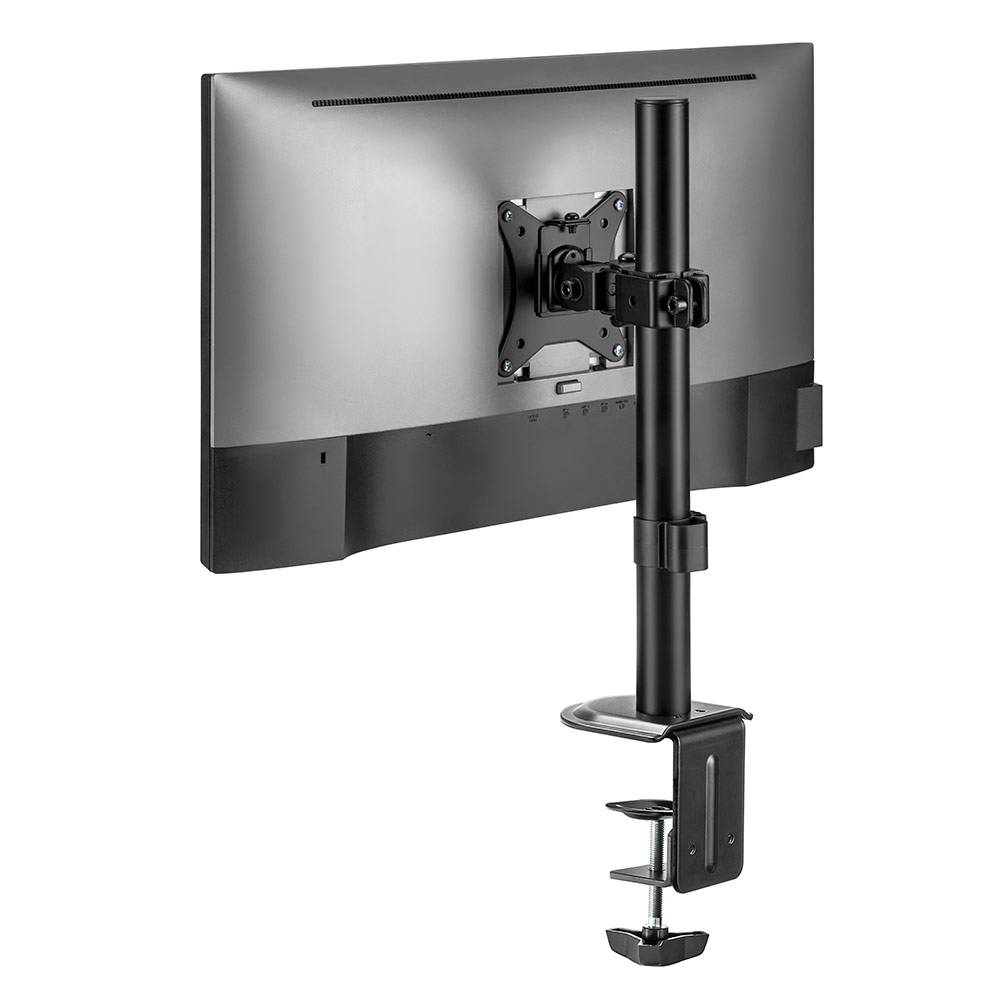Suporte para 1 Monitor para Secretária 17" a 32" Rotação e Inclinação