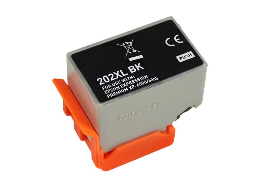 Tinteiro Compatível Epson 202XL Alta Capacidade Substitui C13T02G14010/C13T02E14010 Preto