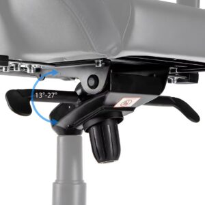 Cadeira noblechairs EPIC Real Leather - Preto / Branco / Ve