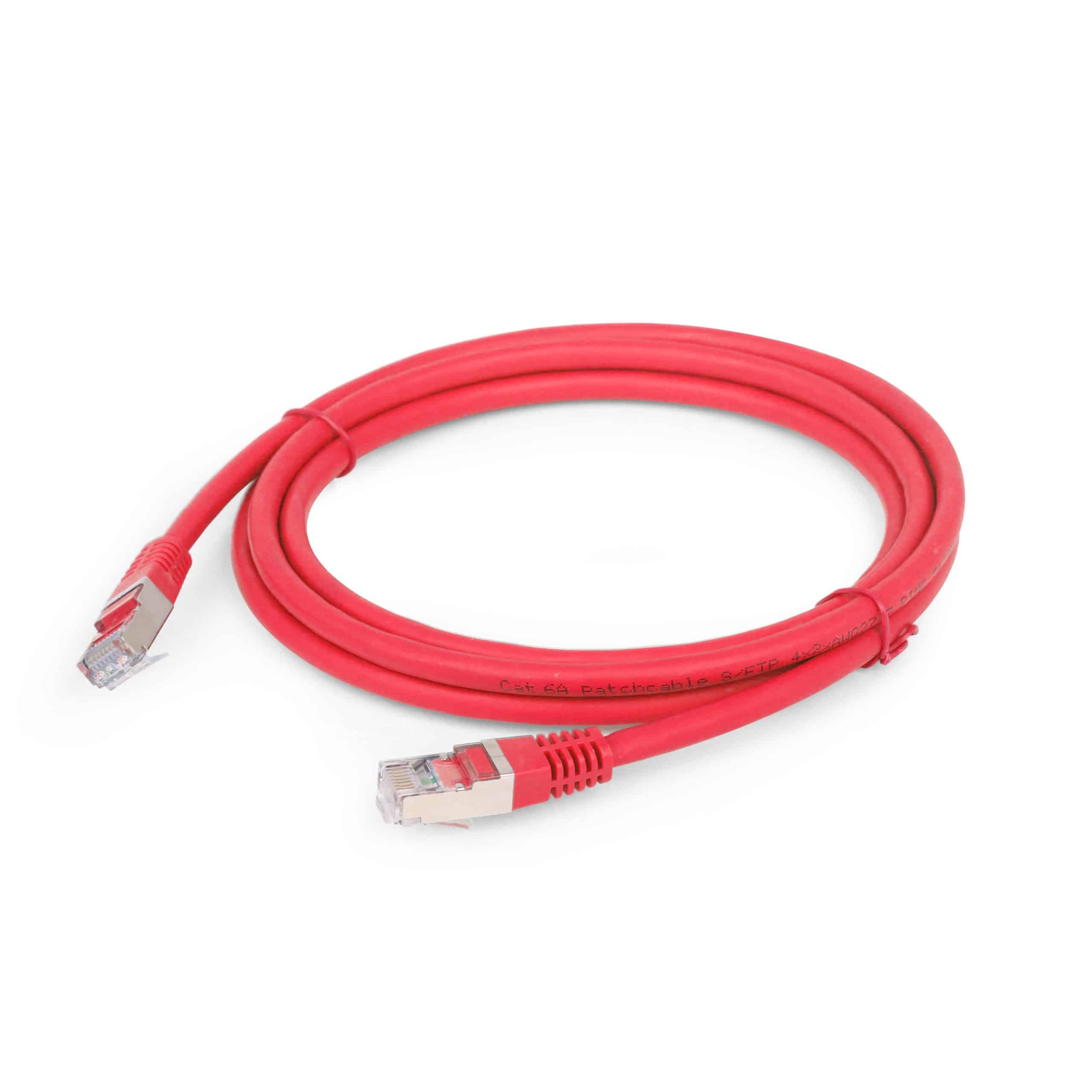 Cabo Rede Gembird Cat 6A LSZH 2 Metros Vermelho
