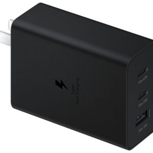 Carregador SAMSUNG Trio 65W USB-C 25W USB-C 15W USB-A Preto