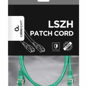 Cabo Rede Gembird Cat 6A LSZH 1 Metro Verde