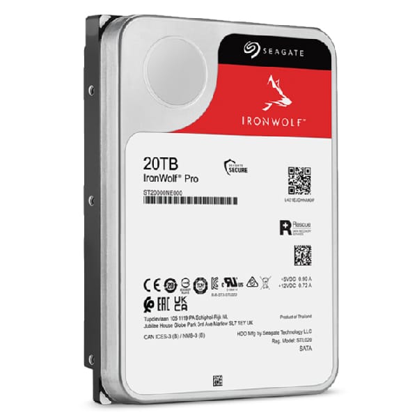 Disco Duro Seagate IronWolf Pro NAS ST20000NT001 20TB 3.5" SATA