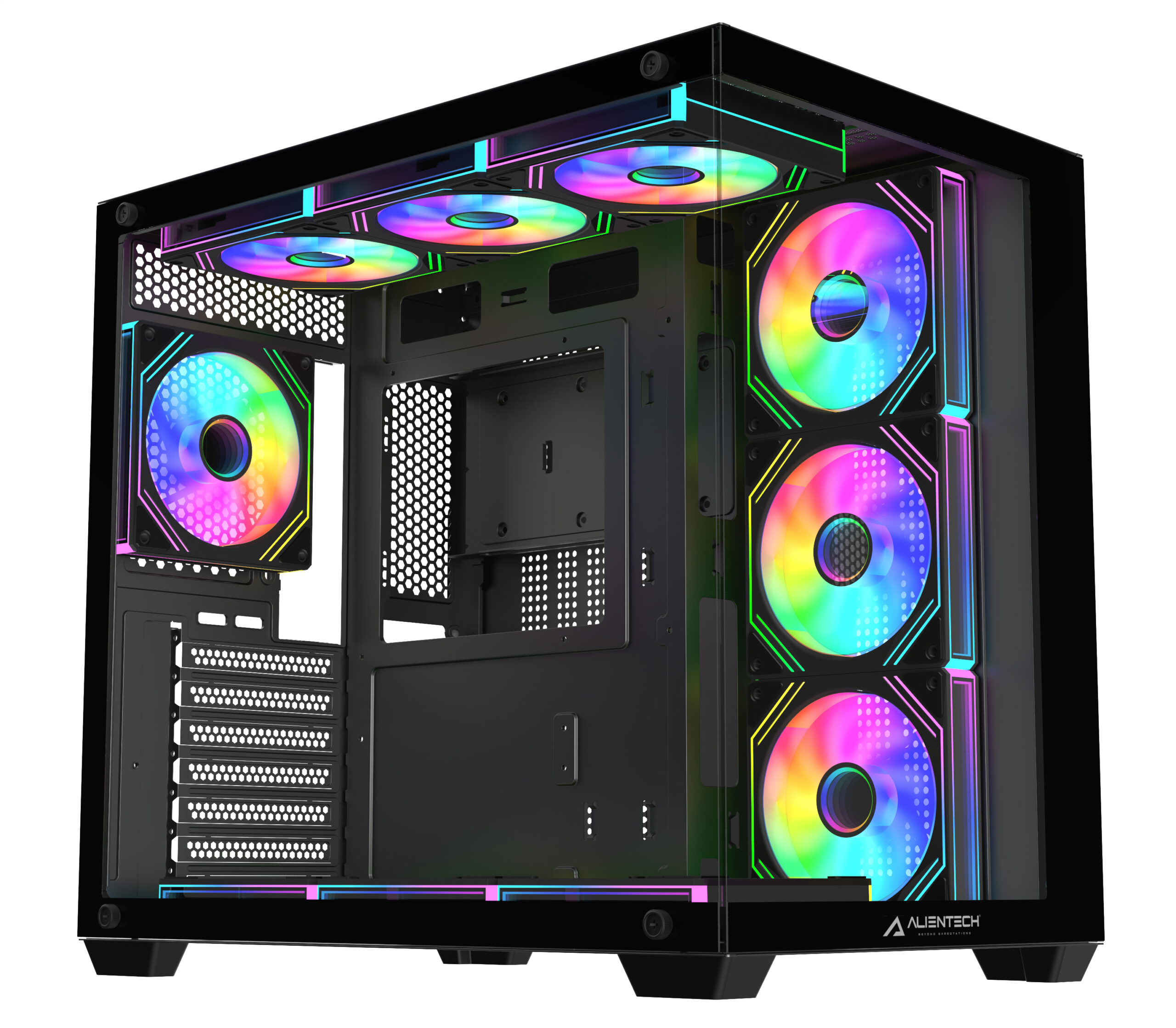 Caixa Gaming ATX Dual Chamber Alientech ALPRIMSA