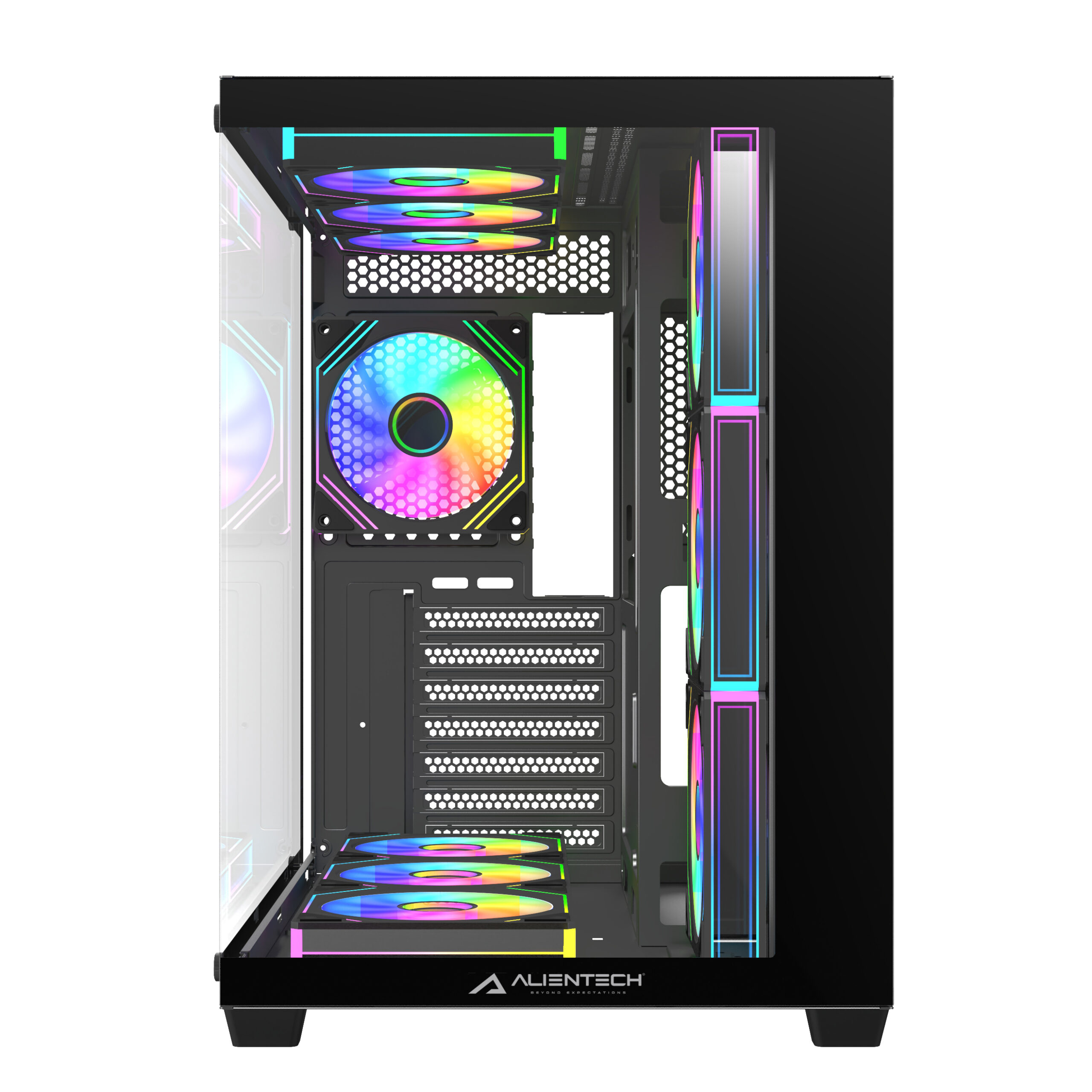 Caixa Gaming ATX Dual Chamber Alientech ALPRIMSA