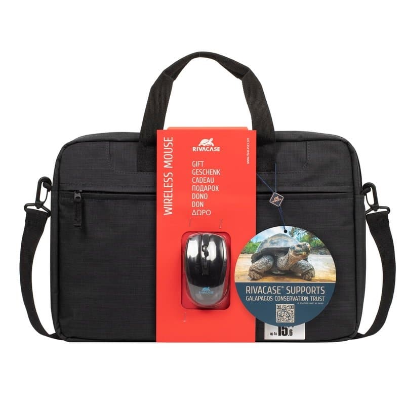 Mala Portátil Rivacase Regent 15.6" + Rato sem Fio Mala Portátil Rivacase Regent 15.6" + Rato sem Fio