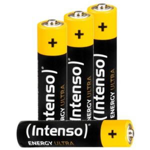Pilhas Intenso Alcalina energy ultra AAA LR03 Pack-4 Unidades 1.5V 1250mAh
