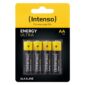 Pilhas Intenso Alcalina energy ultra AA LR06 Pack-4 Unidades 1.5V 2600mAh