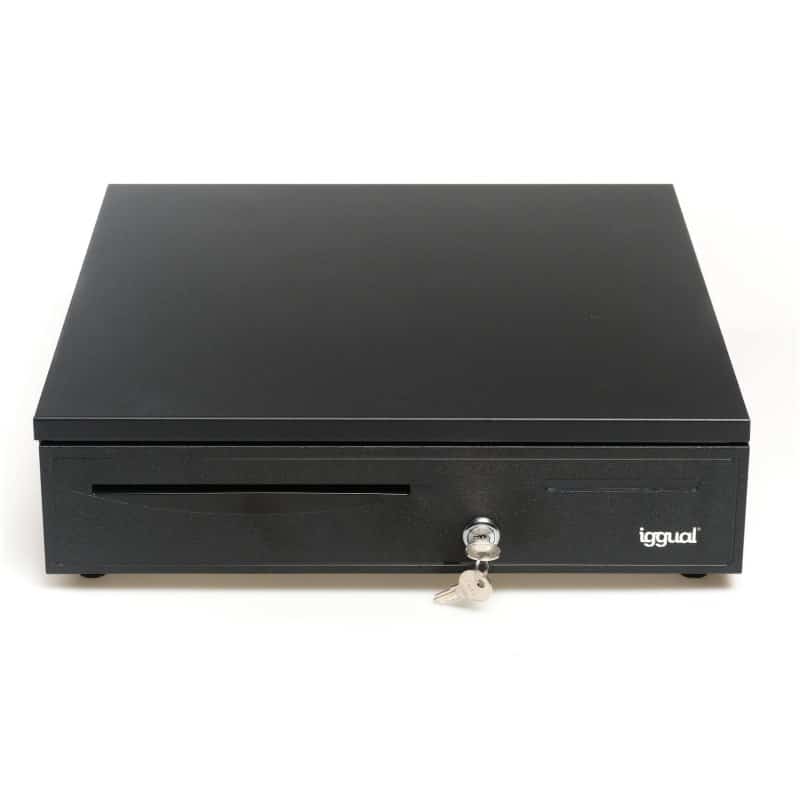 Gaveta de Dinheiro iggual IRON-50 42cm 5+8 Preta